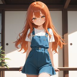色锁的牛仔女迷恋