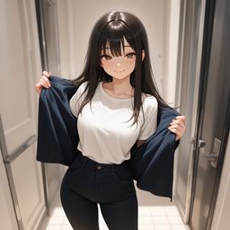 在门口上红的美丽
